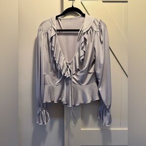 NWT Anthropologie Blouse in Lilac Purple
